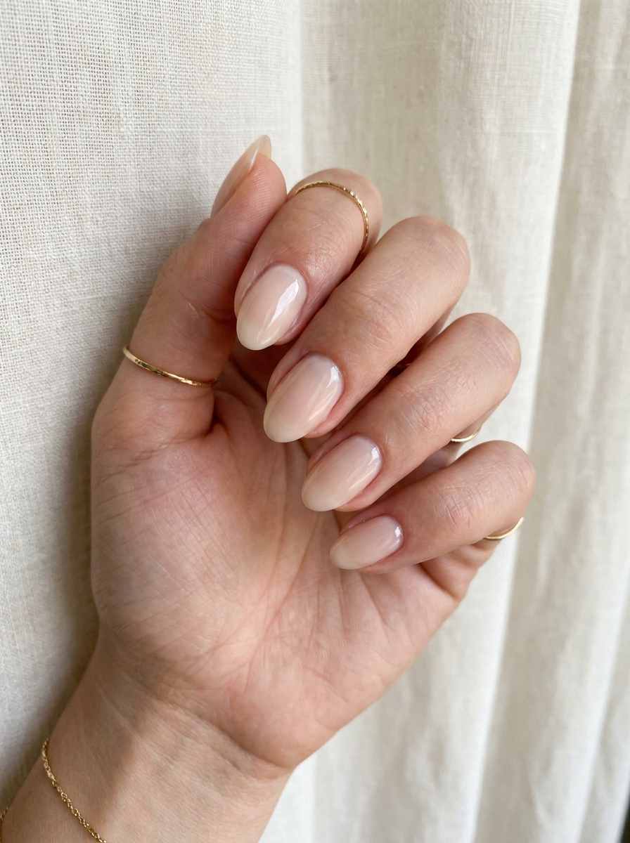 Milky Nude Nägel als Nude Nägel Inspiration 2026